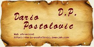 Dario Postolović vizit kartica